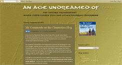 Desktop Screenshot of anageundreamedof.com